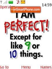 I Am Perfect es el tema de pantalla