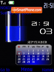 Clock N Calendar Theme-Screenshot