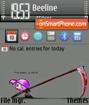 Death is dead theme screenshot