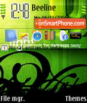 Green Ace Light tema screenshot