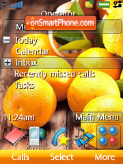 Capture d'écran Oranges thème