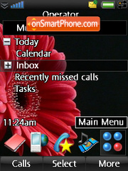 Red Blossom tema screenshot