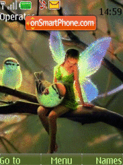 Скриншот темы Fairy of light by djgurza