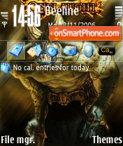 Grinning Demon tema screenshot