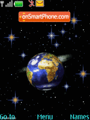 Space animated tema screenshot