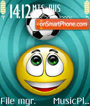 Soccer theme screenshot