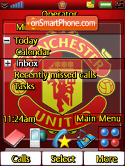 Скриншот темы Manchester United