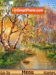 Capture d'écran Autumn river thème