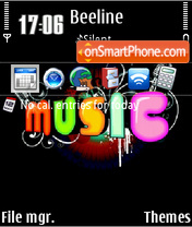Music 5308 theme screenshot