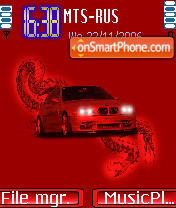 Capture d'écran Red BMW thème