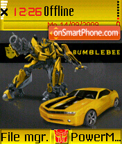 Capture d'écran Bumblebee thème