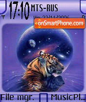 Dream Tiger theme screenshot