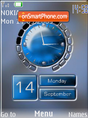 Swf clock sweet tema screenshot