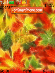 Скриншот темы Autumn Abatract Animated