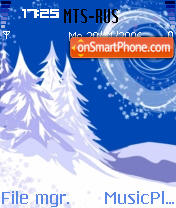 Snow theme screenshot