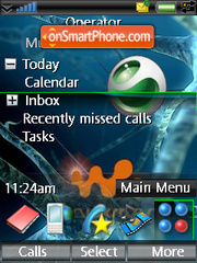 Sony green theme screenshot