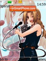 Скриншот темы Anime Singer