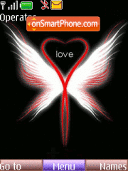 Love heart tema screenshot