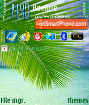 Summer Beach theme screenshot