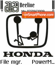 Скриншот темы Honda 354