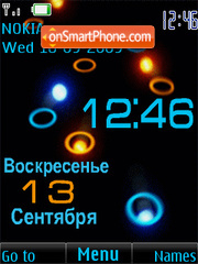 Clock $ rus date anim tema screenshot