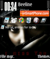 I miss you 06 theme screenshot