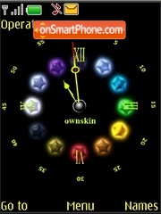 Capture d'écran Swf-clock colored balls thème