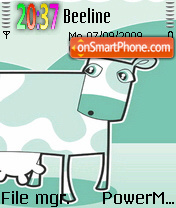 Green Cow Lind tema screenshot