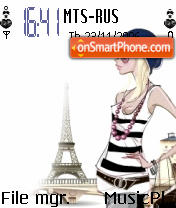 Capture d'écran Paris Evie43 thème