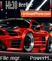 Red Mustang 02 theme screenshot