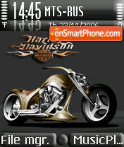 Harley Davidson es el tema de pantalla