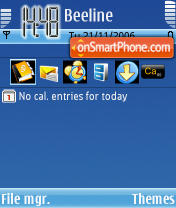 Blue Theme tema screenshot