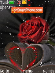 Capture d'écran Rose and Heart thème