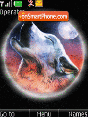 Capture d'écran Wolf animated thème