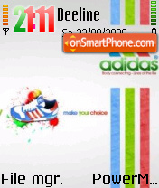 Capture d'écran Adidas 37 thème