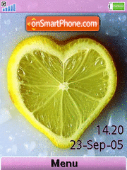 Capture d'écran Lemon Heart thème