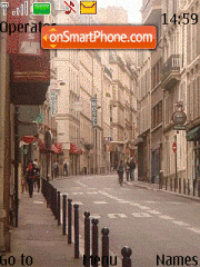 The streets of Paris es el tema de pantalla