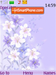 Floral animated theme screenshot