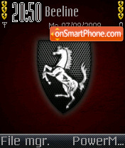 Скриншот темы Ferrari Logo 2007
