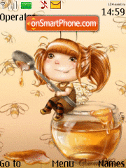 Capture d'écran Honey Fairy thème