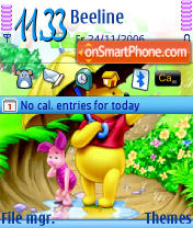 Скриншот темы Winnie The Pooh
