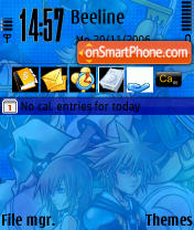 Скриншот темы Kingdom Hearts