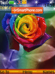 Colorfull Rose tema screenshot