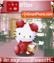 Скриншот темы Hello Kitty