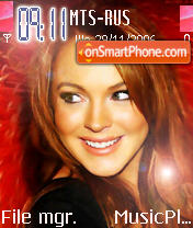Скриншот темы Lindsay Lohan 2
