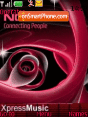 Animated Nokia Red 01 tema screenshot