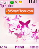 Pink Butterflies theme screenshot