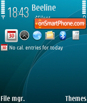 Capture d'écran Symbian Planet 01 thème