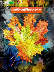 Autumn leaves theme screenshot