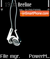 Headphones 01 tema screenshot